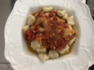 gnocci with tomato sauce